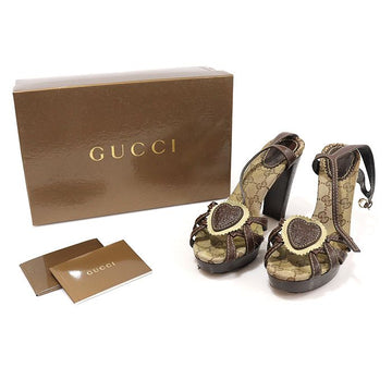 Gucci Heart Motif Strap Sandals 37C 153465399