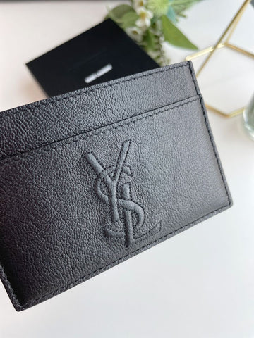 Saint Laurent Women Card Holder 568986 Black Leather 153466820