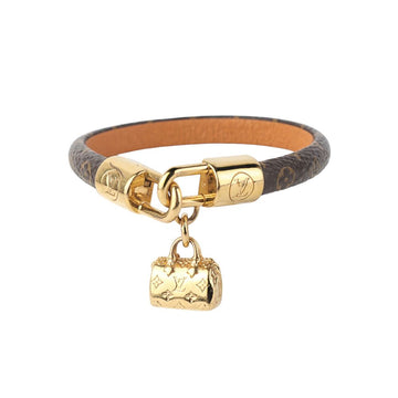 Louis Vuitton Monogram Gold Speedy Charm Bracelet Size 17 36769 153467687