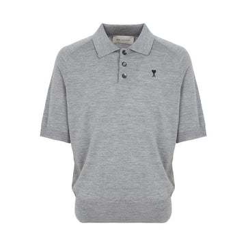 AMI Men's Polo Short Sleeve Knit 0504 153468161