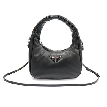 PRADA Soft-Padded Nappa-Leder Tote in Schwarz 2WAY 153468302