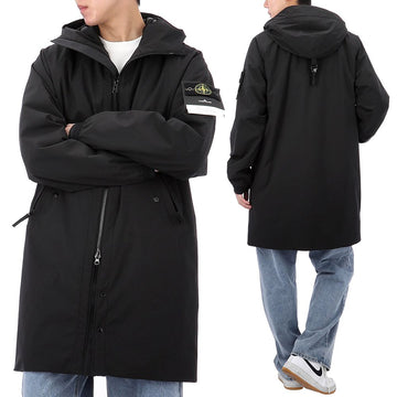 STONE ISLAND ソフトシェルロングジャケット 153468818