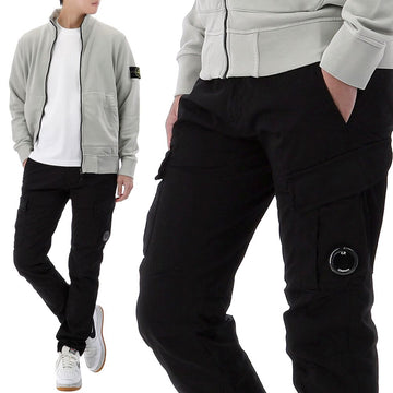 CP COMPANY Stretch-Satin Cargo-Hose 26SS mit Lens-Patch 999 153468870