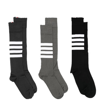 THOM BROWNE 4バー ストライプ ロング ソックス (FAS026B 01690 025) 153469402