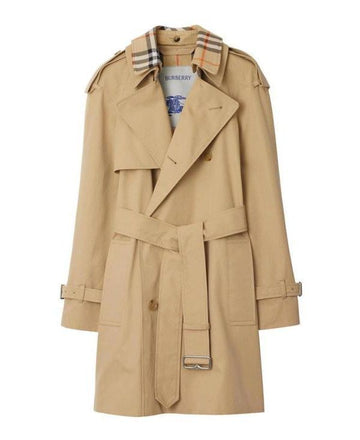 Burberry Check Long Trench Coat Gabardine Hamilton 8094940 151054999