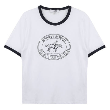 SPORTY & RICH Ringer-T-Shirt TO073612244WH01 139308715