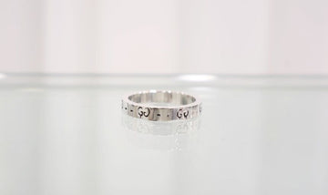 GUCCI ゴーストリング スカル 4mm シルバー リング 477932 153477559 [P]