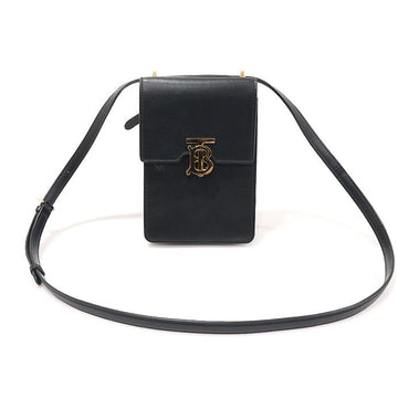 BURBERRY 80330421 ブラックスムーズカーフスキンTBロビンミニショルダーバッグ 153493710