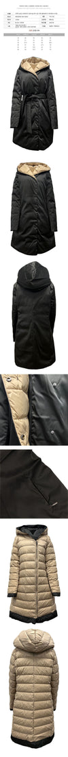MAXMARA UGGIOSO リバーシブル ローブ ダウン ジャケット ブラックベージュ 2525496112 002 149268582 [P]