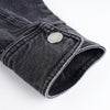 AMI Heart Logo Cotton Knit Oversized Denim Shirt 153496976 [P]