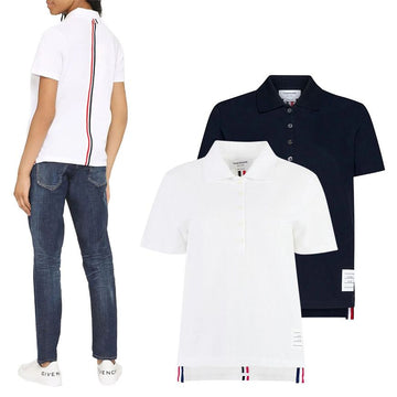 THOM BROWNE PK T-Shirt mit drei Streifen (FJP014A) 153505960