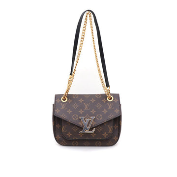 LOUIS VUITTON モノグラム パシ ゴールドチェーン ショルダーバッグ兼クロスバッグ M45592 153507289