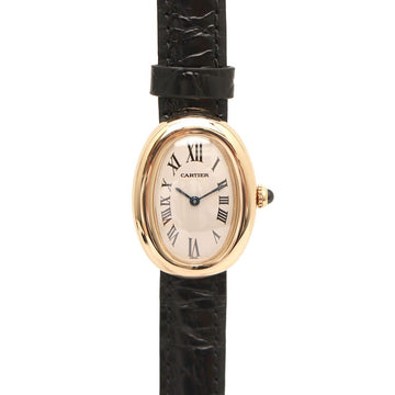 CARTIER イエローゴールド ベヌア レザーバンド レディース ウォッチ 42828996 153507810