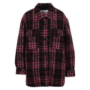 ISABEL MARANT ウールチェックコート 153505988