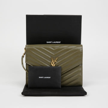 SAINT LAURENT モノグラムエンベロープクラッチ 617662 153254572