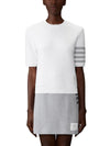 THOM BROWNE 26SS テクスチャードコットン半袖Tシャツ 153533389 [P]