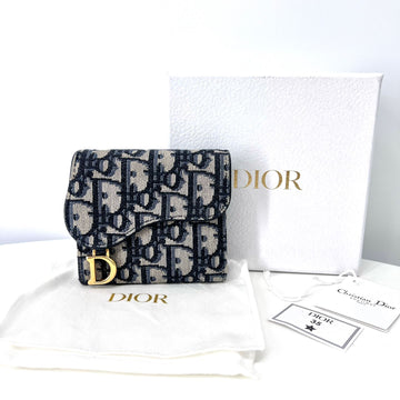 Dior Saddle Lotus Oblique Jacquard Wallet (S5652CTZQ) 153550663