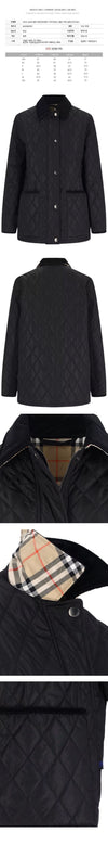 Burberry Diamond Quilting Jacket Black 152303666 [P]