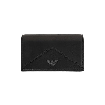 EMPORIO ARMANI 男性用レザー フラップ カードケース 153566135