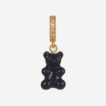 CRYSTAL HAZE JEWELRY Nostalgia Bear Fabe Connector Gold Black 152735402