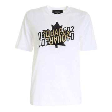 DSQUARED2 Logo-Print Crewneck T-Shirt Weiß S75GD0152 S23848 100 153567236