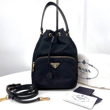 PRADA Nylon Bucket Bag Schwarz (1BH038) 153568652