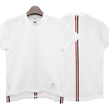 THOM BROWNE クラシックバックロゴスリーブショートTシャツホワイト(FJS013A 00050 100) 153570496