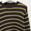 stussy Stripe Crew Knit Forest 153570520 [P]