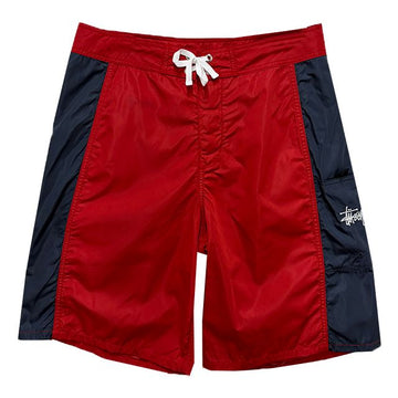 STUSSY パネルボードスイムショーツレッド (113166 0601) 153570596