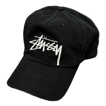stussy BIG STOCK MID DEPTH Cap Baseball Shadow Black 153570633