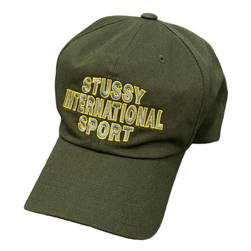 STUSSY MD INT. SPORT ミッドデプス インターナショナル ストラップバック キャップ ベースボールキャップ ダークオリーブ (1311182 0436) 153570657
