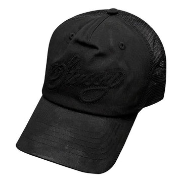 stussy Cursive Stitch Trucker Cap Baseball Hat (1311189 0001) 153570686