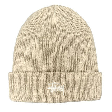 stussy Basic Cuff Beanie Hat Faded Tan (1321019 2728) 153571633