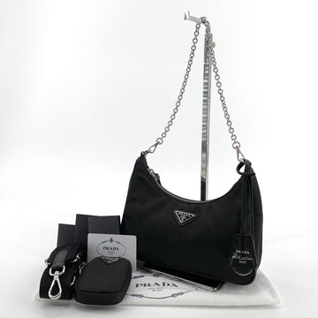 PRADA テスート リエディション マルチ ホーボーバッグ 1BH204 153571673