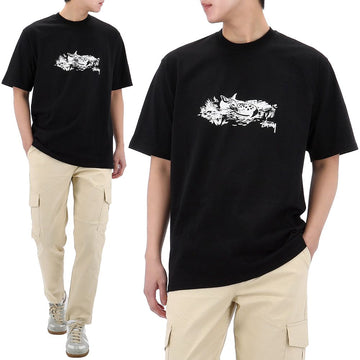 STUSSY 25FW FAWN T-Shirt mit kurzen Ärmeln 1905143 BLACK 153572105