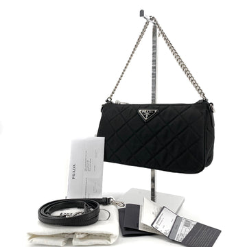 PRADA Ketten Schultertasche aus Re-Nylon Quilting Mini Bag 1bh026 153572646