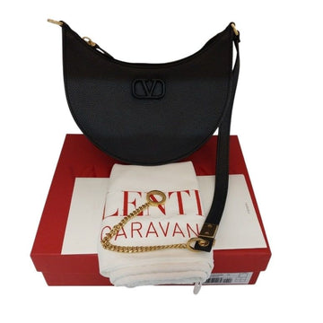 VALENTINO ミニカーフレザー チェーン ホーボーバッグ P0W19 ラフリマ カーフスキン 153572941