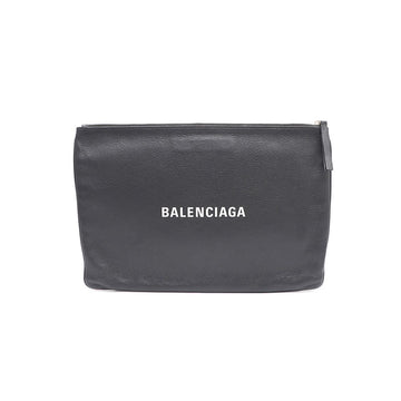BALENCIAGA ホワイトロゴ エブリデイ ラージ クラッチバッグ 485112 153574337