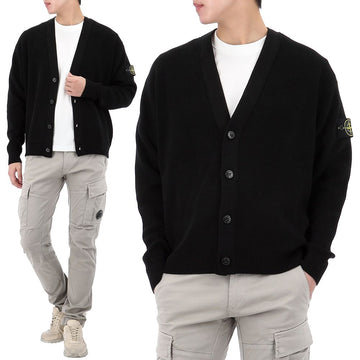 STONE ISLAND コットンVネックカーディガン 153574388