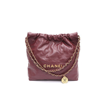CHANEL AS3260 スモールカーフスキン ゴールドメタルチェーン スモール 22バック ショルダーバッグ 32513027 153574398
