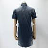 Saint Laurent Denim Dress Short Sleeve Shirt Jacket 153574403 [P]