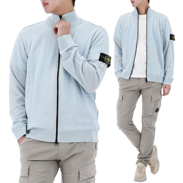 Stone Island Spring Summer Lightweight Wool Zip-Up Cardigan 153574406