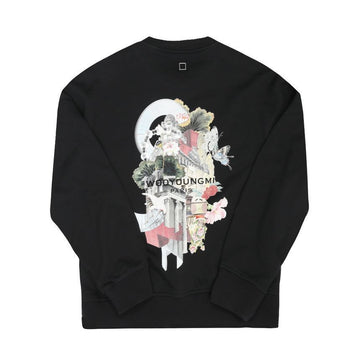 WOOYOUNGMI City Graphic Back Logo Herren Sweatshirt W253TS25 723B 149351728