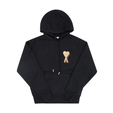 AMI Hooded Big Heart Logo Terry Patch Hoodie 150215468