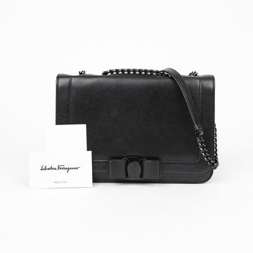SALVATORE FERRAGAMO 21 G878 ボウ ショルダー クロスバッグ 153367765