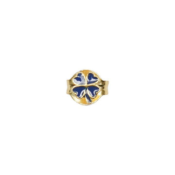 Wilhelmina Garcia Gold Blue Clover Stud Earrings BLM031-BLUE 152739542