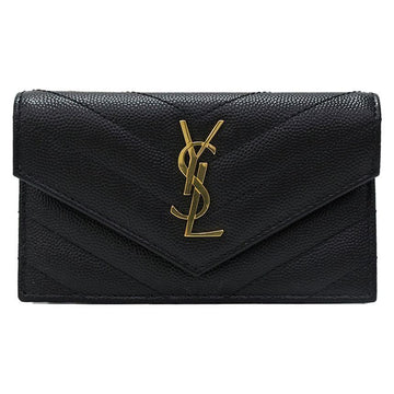 Saint Laurent Cassandra Matelassé Women's Card Case 612808 BOW01 1000 149289656