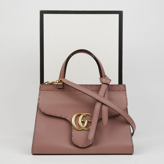 Gucci GG Marmont Mini Top Handle Tote Shoulder Bag 153457924 [P]