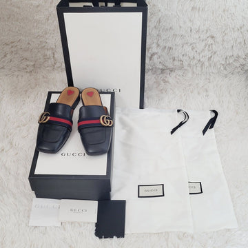 GUCCI マモント ミュール ローファー シューズ スリッパ 153580429