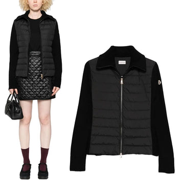 MONCLER Padded Zip Cardigan Schwarz 9B00020 M1131 153580450